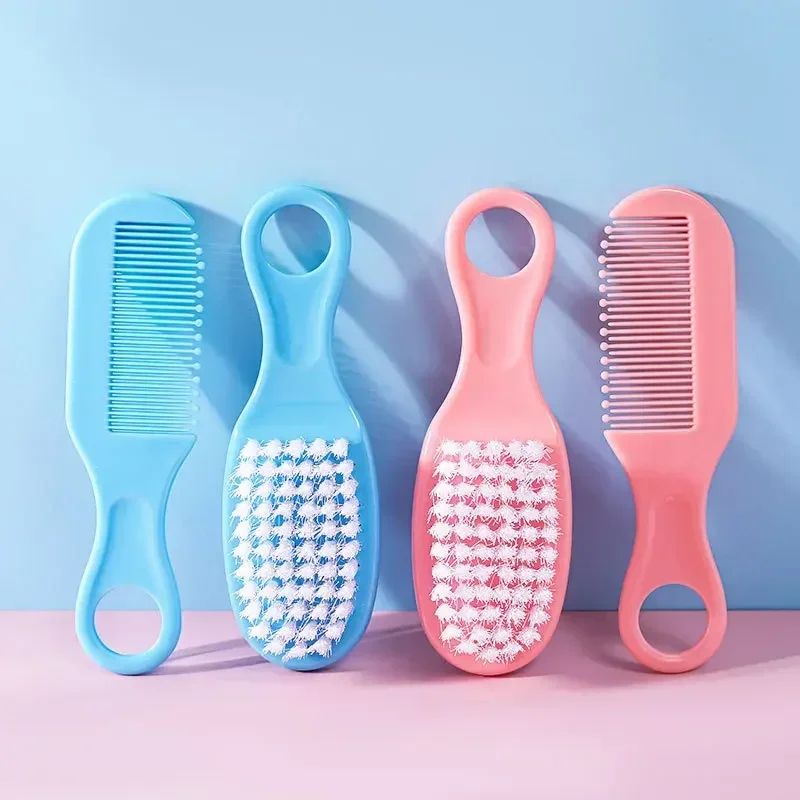 Hair Care Baby - طقم فرشاة ومشط شعر للأطفال الرضع،