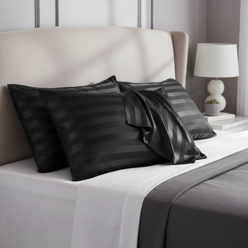 Satin Pillowcase Silk - غطاء وسادة مستطيل من الساتان الحريري