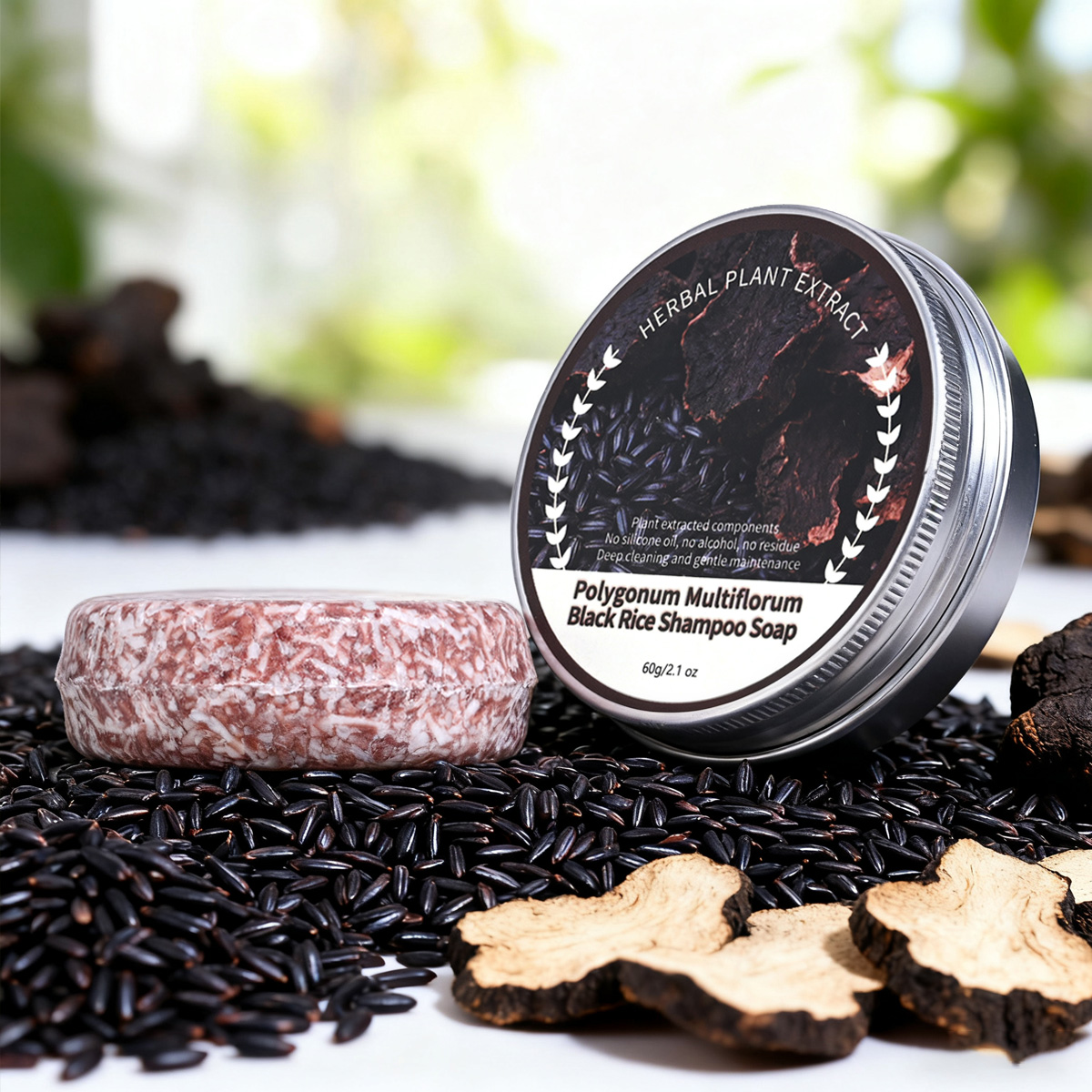 Hair Care With Rice Water - نبات طبيعي بوليغونوم مولتيفلوروم شامبو عضوي