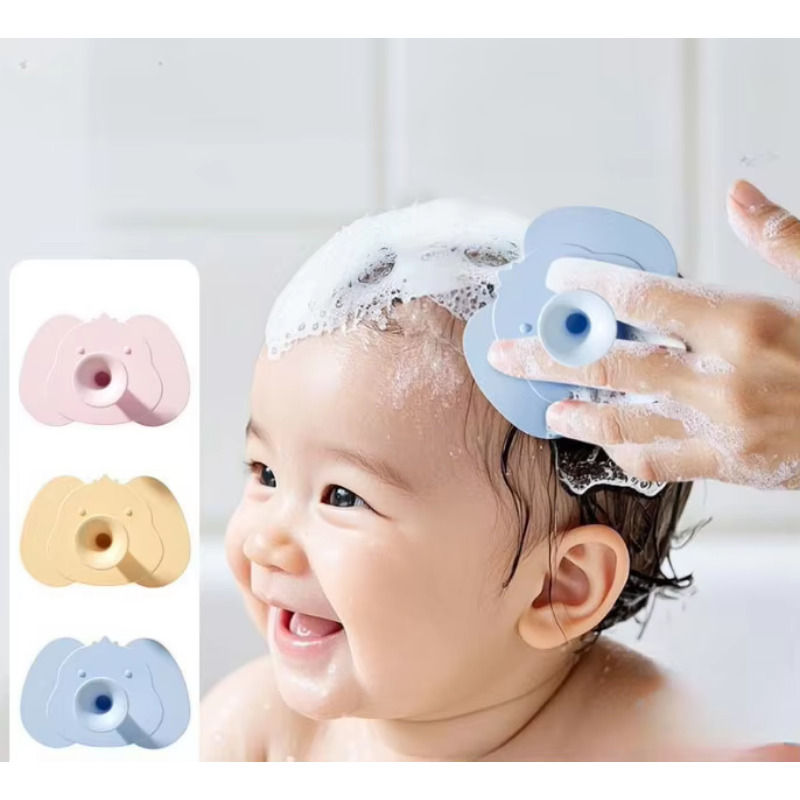Hair Care Baby - فرشاة شامبو الأطفال من السيليكون، مشط