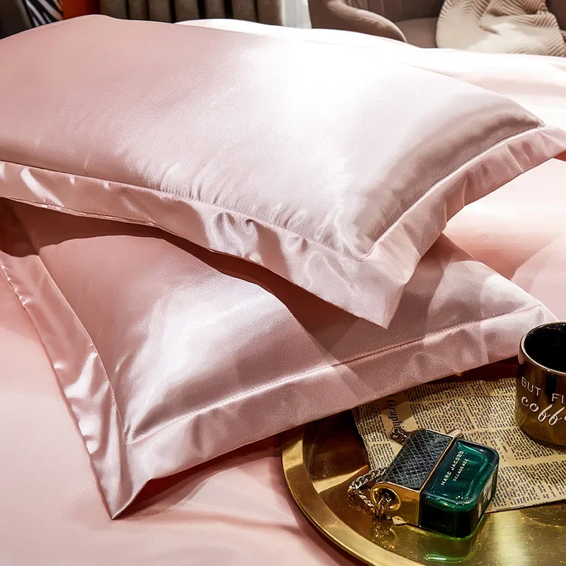 Satin Pillowcase Silk - 2 قطعة 100% كيس وسادة من