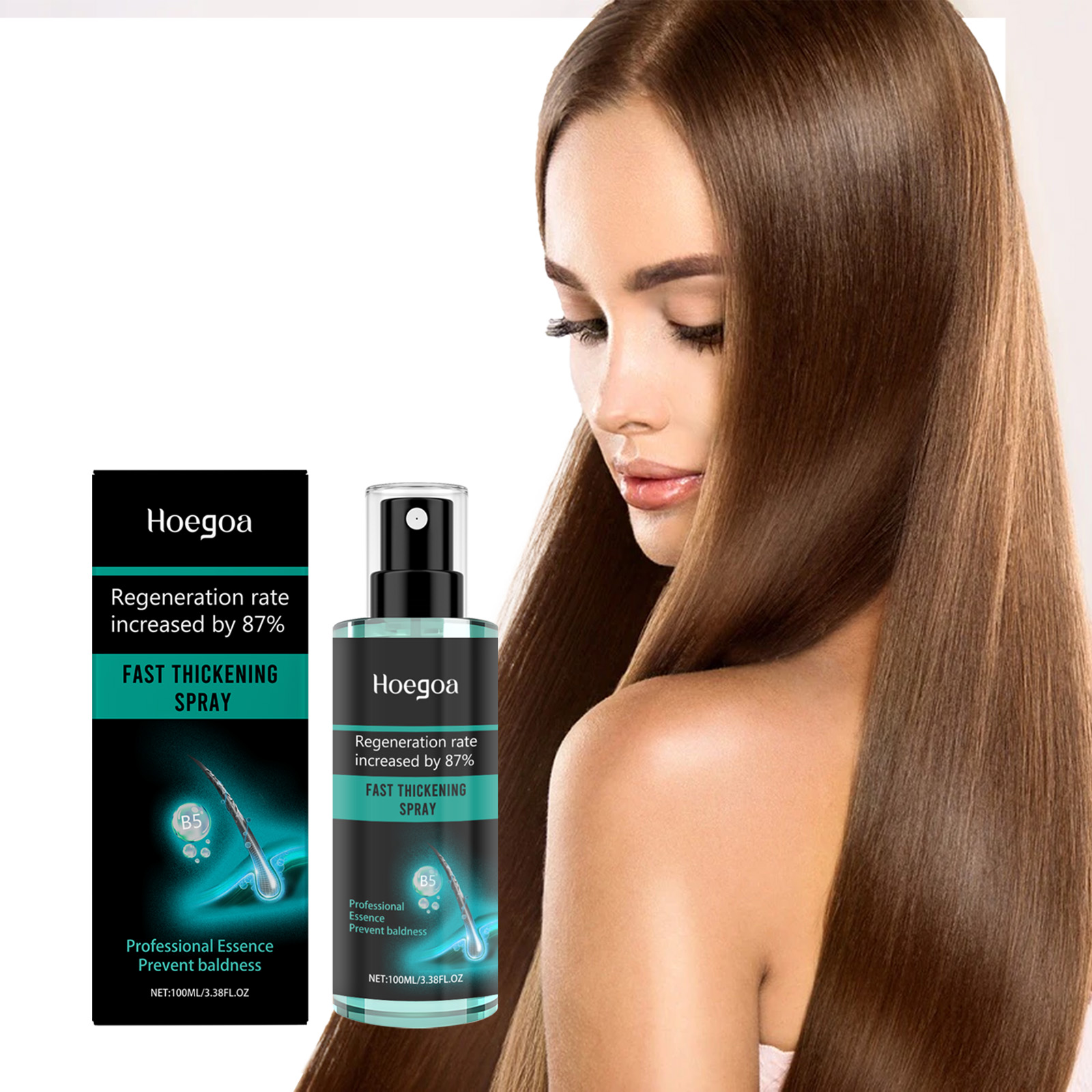 Hair Care Daily Routine - بخاخ هوغويا المضاد للصلع لتكثيف الشعر،