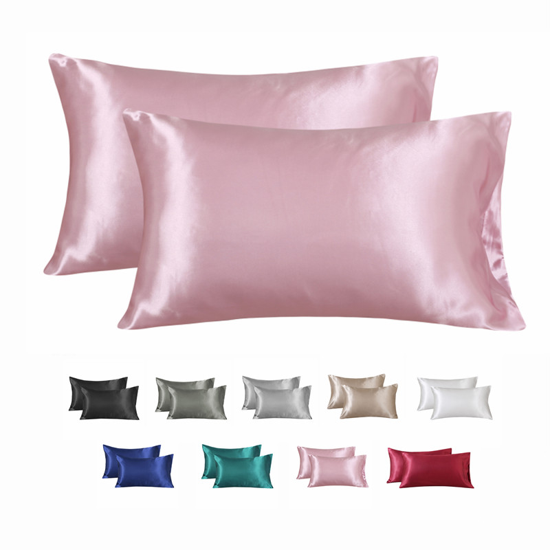 Satin Pillowcase Silk - غطاء وسادة حريري ناعم، غطاء وسادة
