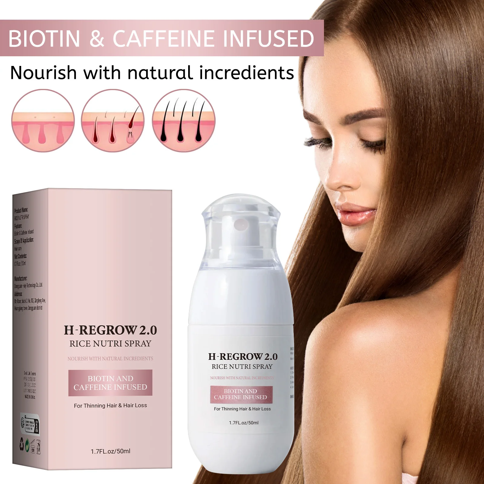 بخاخ الشعر بماء الأرز لتقوية ب - مراجعة Hair Care With Rice Water وسعره