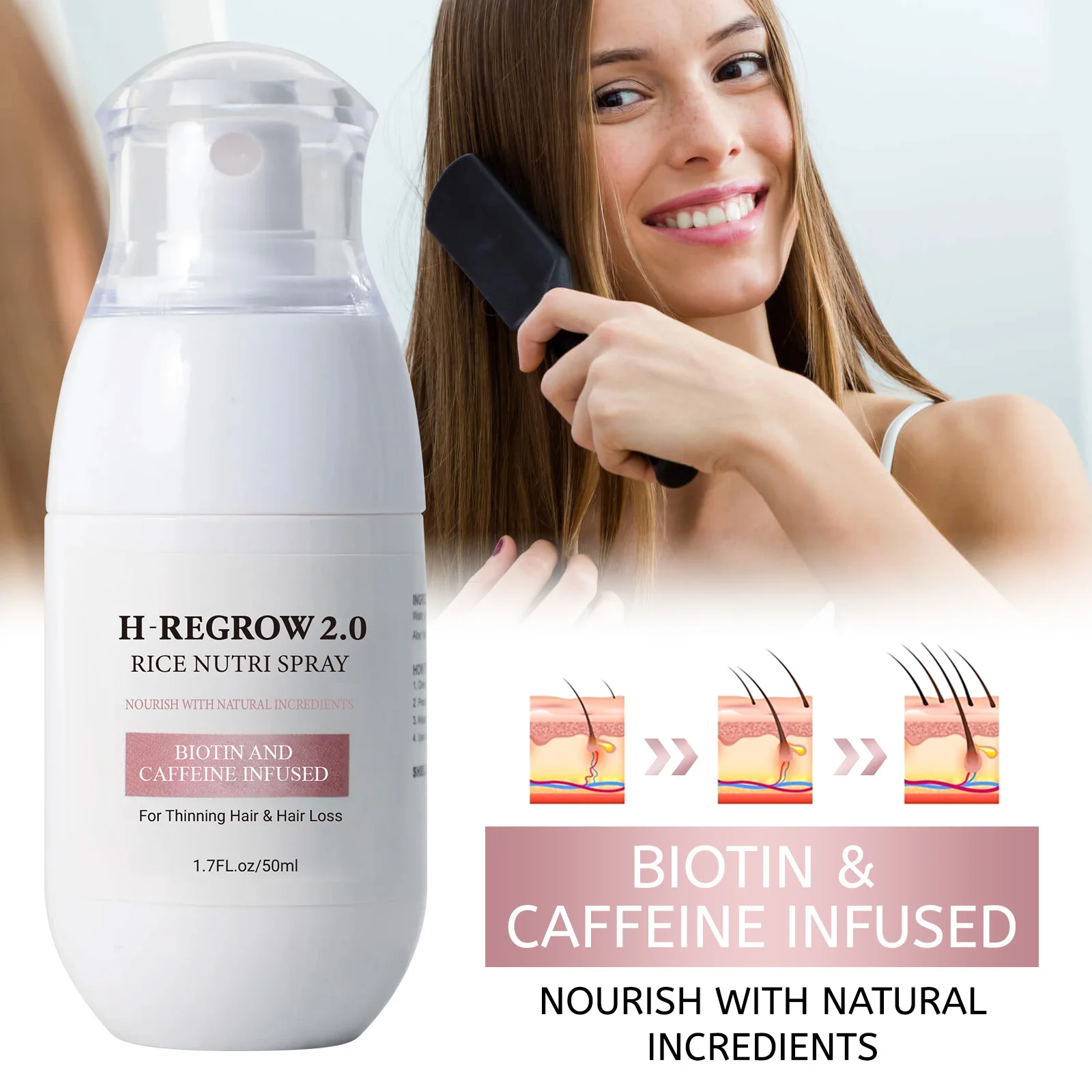 بخاخ الشعر بماء الأرز لتقوية ب - مراجعة Hair Care With Rice Water وسعره