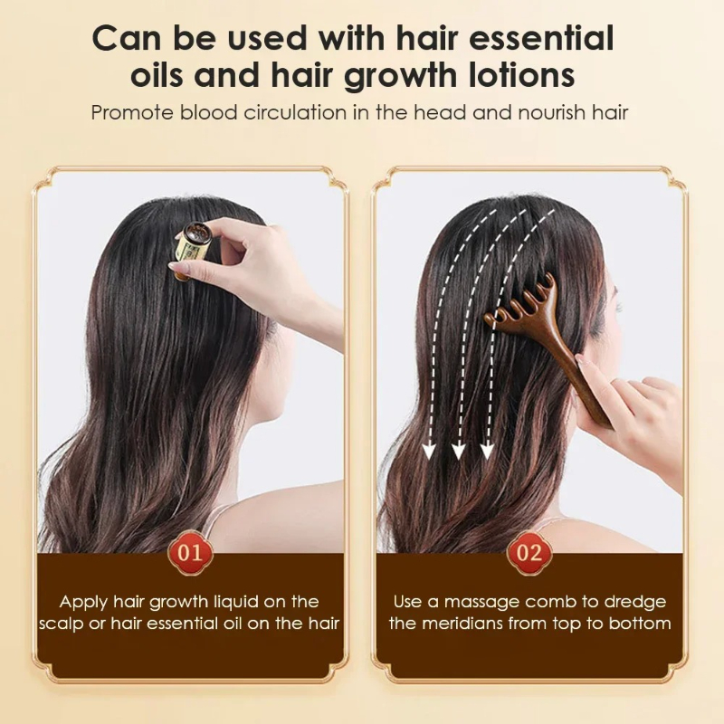 مشط تدليك يدوي من خشب الصندل ا - مراجعة Hair Care Naturally وسعره