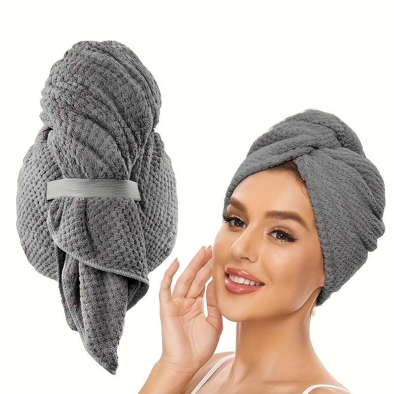 منشفة شعر من الألياف الدقيقة ك - مراجعة Hair Turban Towel وسعره