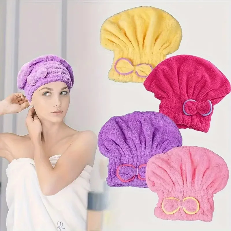 قبعة شعر سريعة الجفاف للنساء م - مراجعة Hair Turban Towel وسعره
