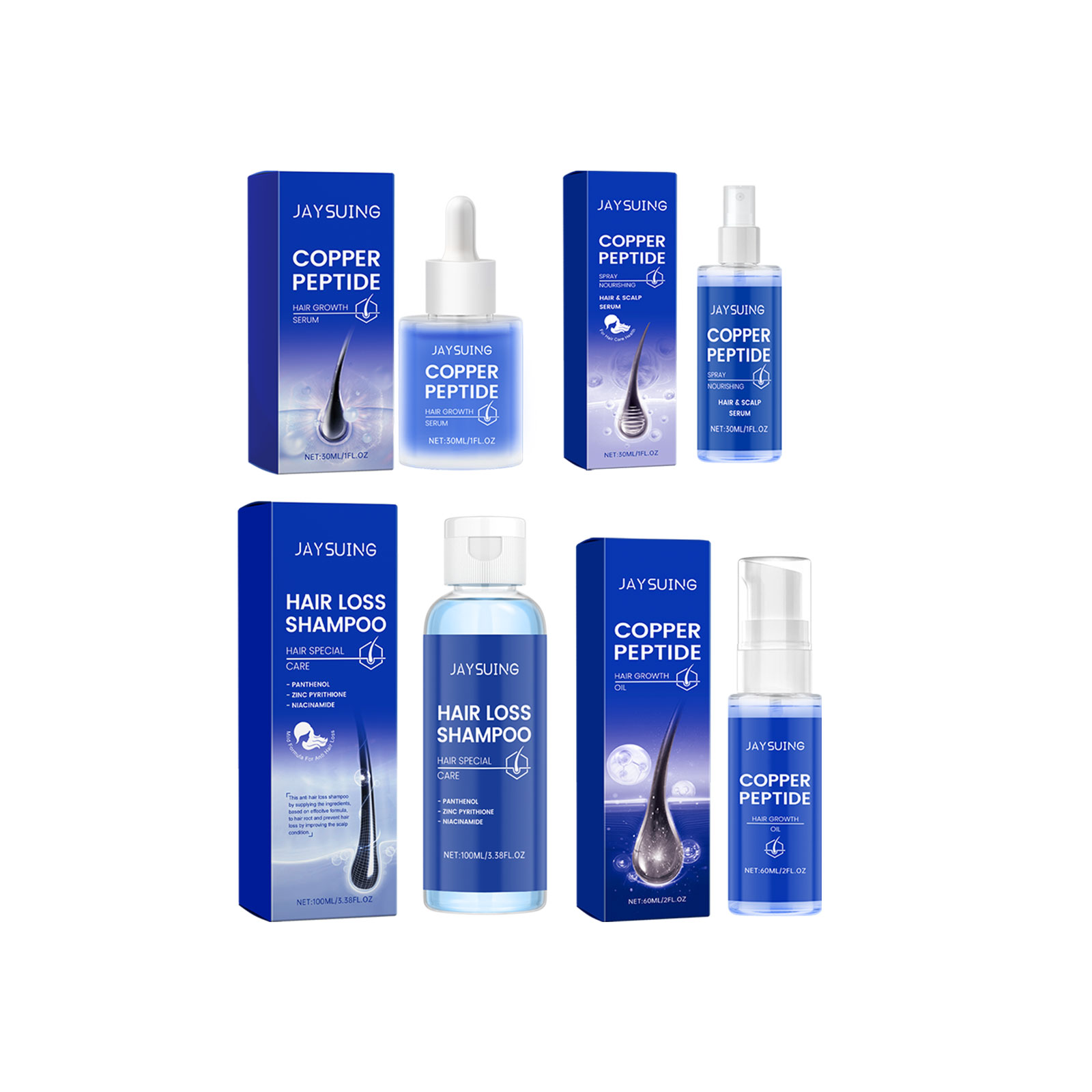 النحاس الببتيد شامبو نمو الشعر - مراجعة Hair Care Essence Oil Spray وسعره