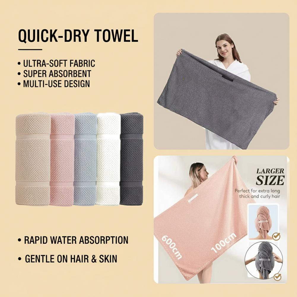منشفة تجفيف الشعر فائقة الامتص - مراجعة Hair Turban Towel وسعره