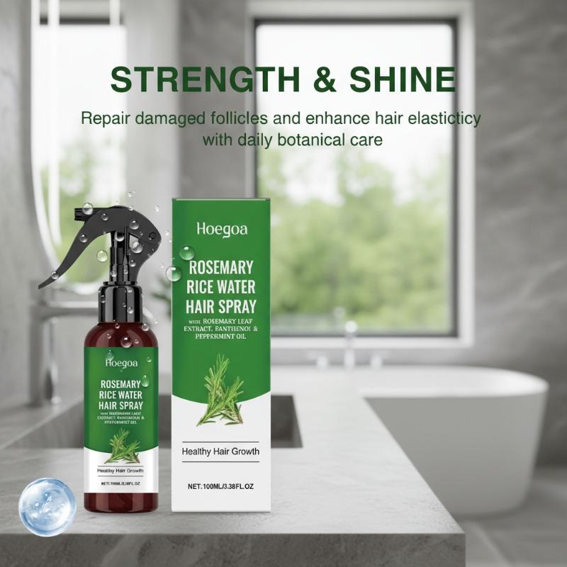 بخاخ نمو الشعر بزيت إكليل الجب - مراجعة Hair Care With Rice Water وسعره
