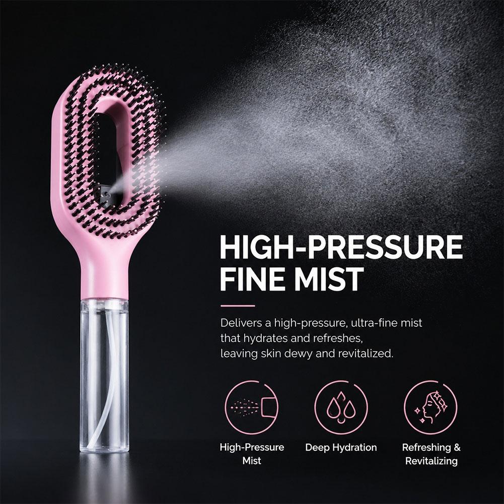 فرشاة شعر 2 في 1 مع بخاخ للزيو - مراجعة Hair Care Essence Oil Spray وسعره