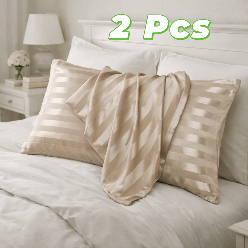غطاء وسادة مستطيل من الساتان ا - مراجعة Satin Pillowcase Silk وسعره