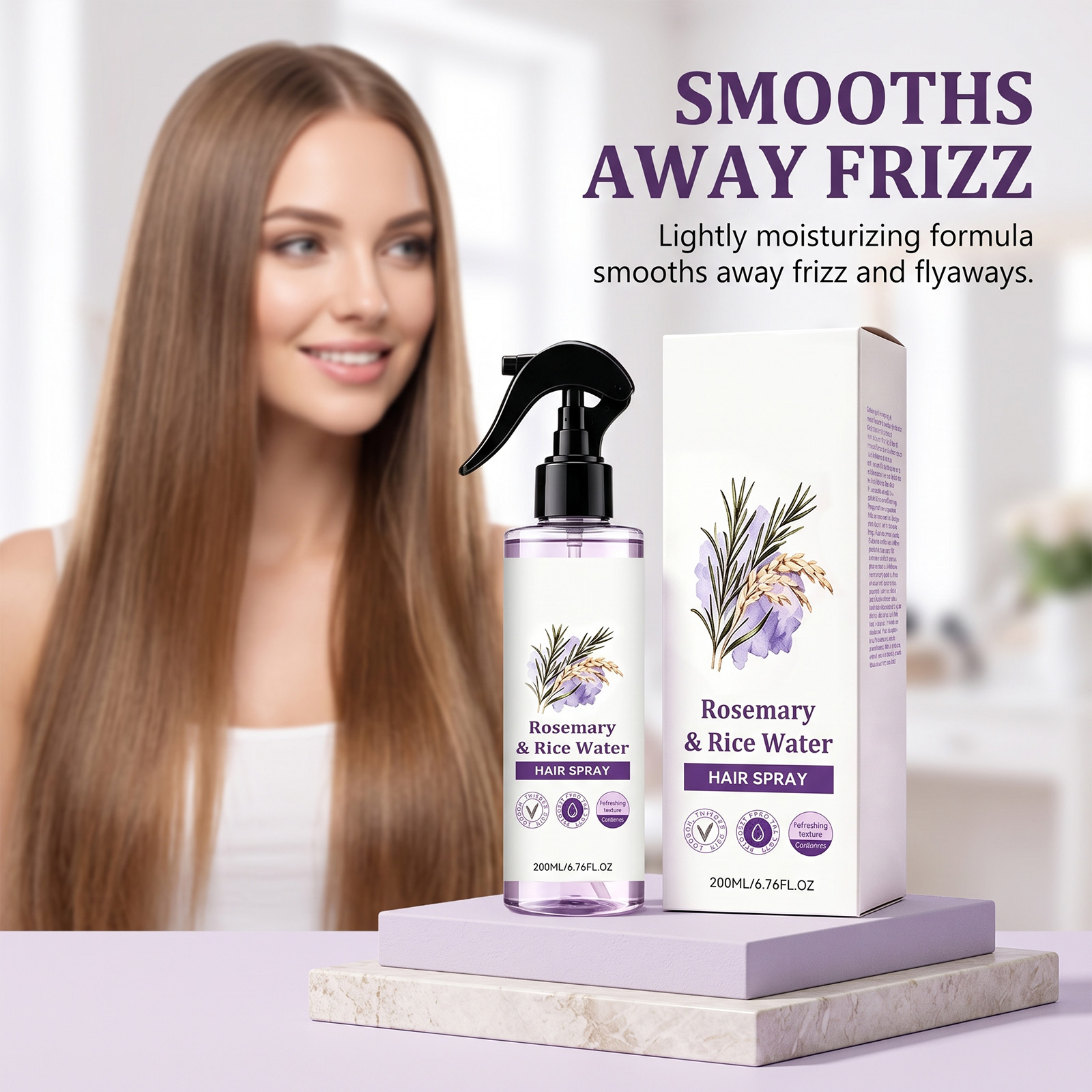 رذاذ ماء الأرز بالروزماري للشع - مراجعة Hair Care With Rice Water وسعره