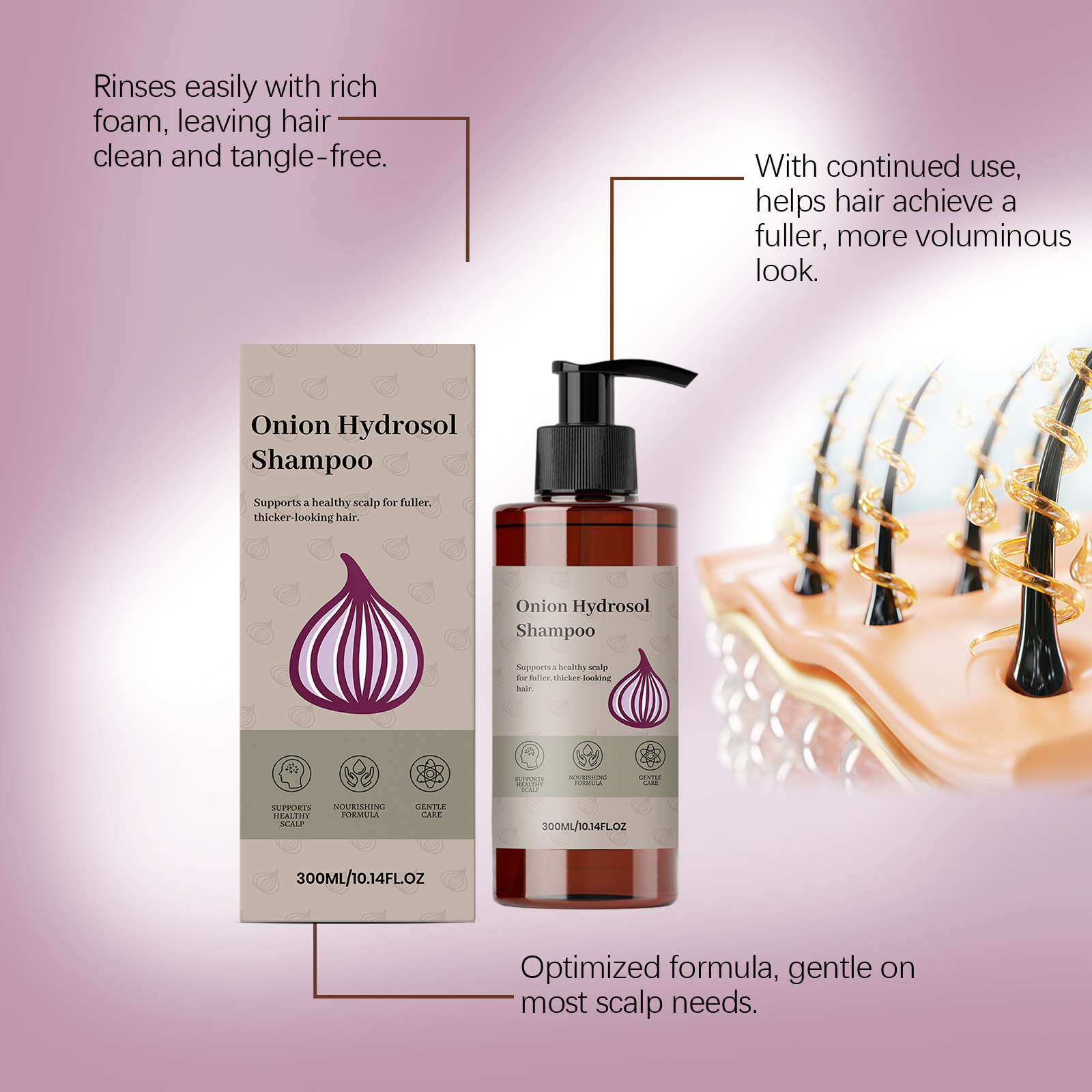 شامبو البصل والبيوتين وإكليل ا - مراجعة Biotin Shampoo Thickening وسعره