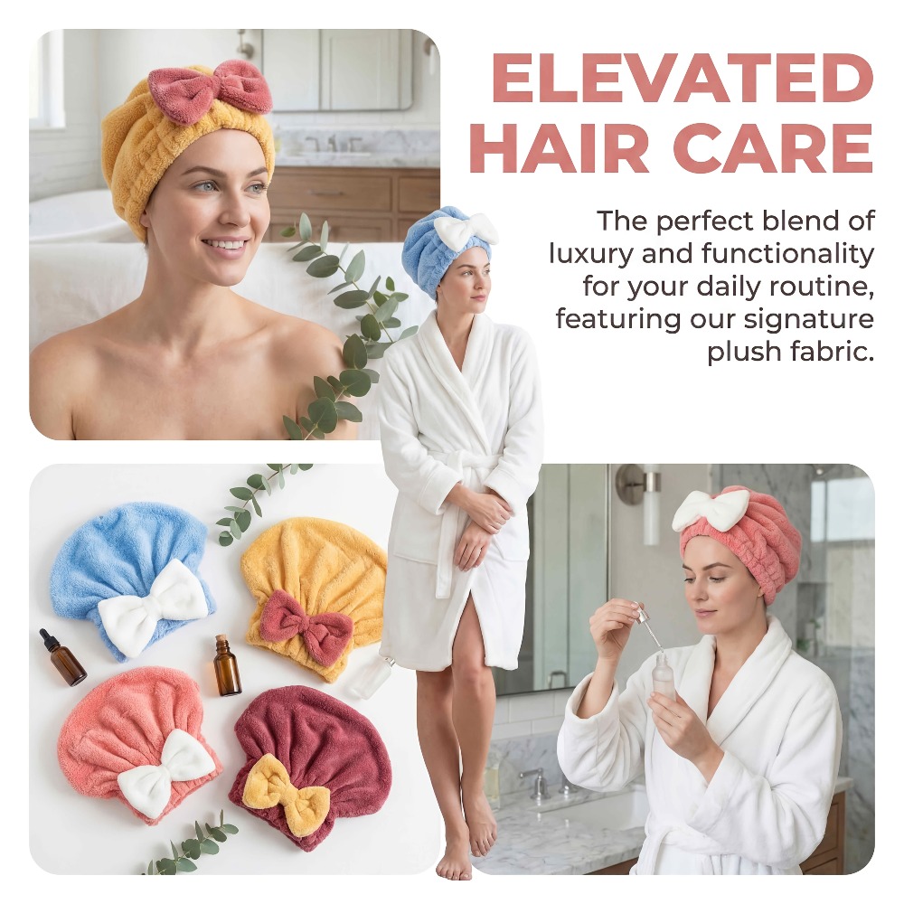قبعة تجفيف الشعر من الألياف ال - مراجعة Hair Turban Towel وسعره