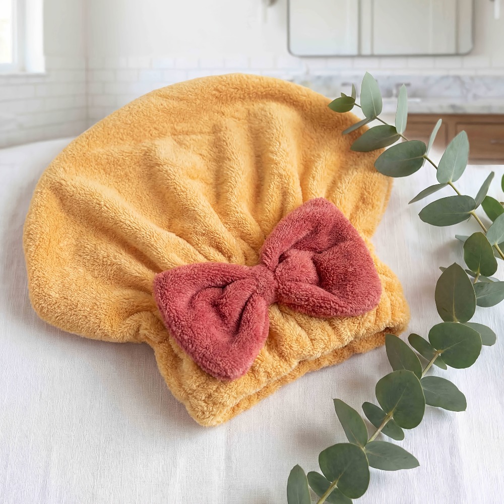قبعة تجفيف الشعر من الألياف ال - مراجعة Hair Turban Towel وسعره