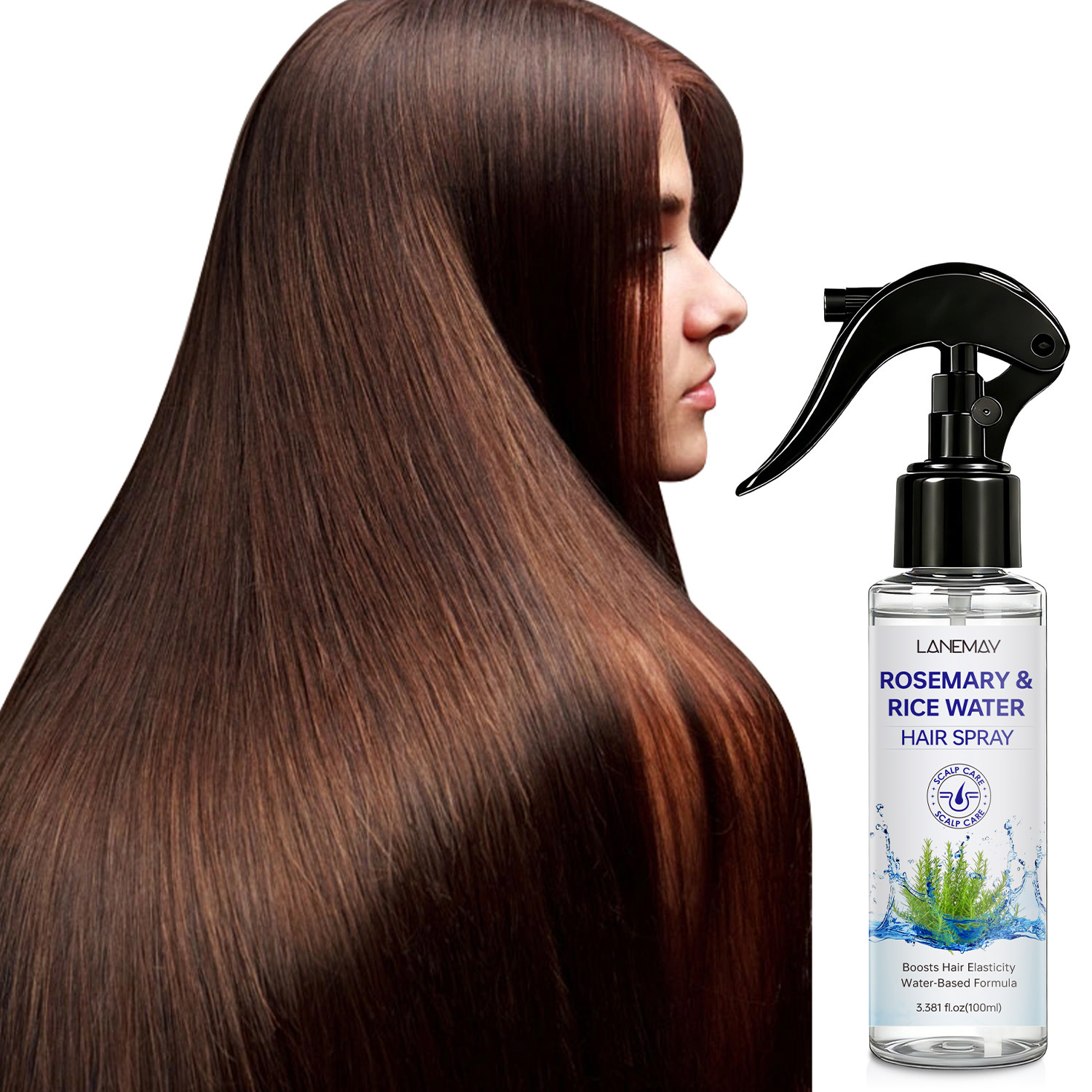 بخاخ الشعر بخلاصة إكليل الجبل  - مراجعة Hair Care With Rice Water وسعره