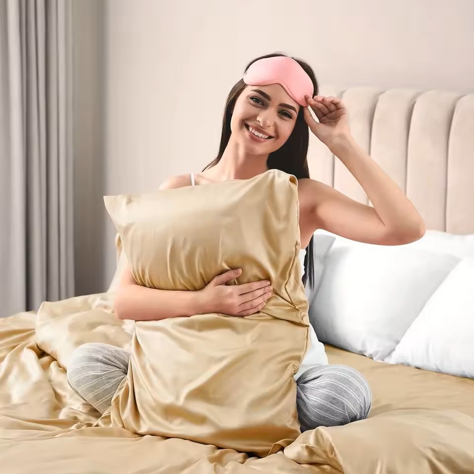غطاء وسادة من الساتان للشعر مش - مراجعة Satin Pillowcase Silk وسعره
