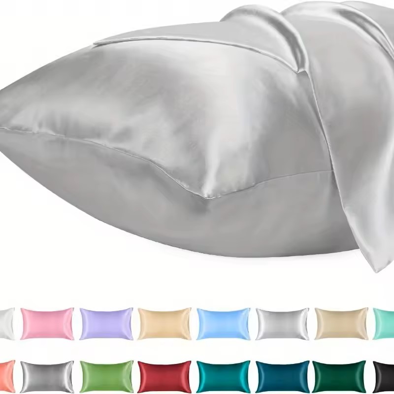غطاء وسادة من الساتان للشعر مش - مراجعة Satin Pillowcase Silk وسعره