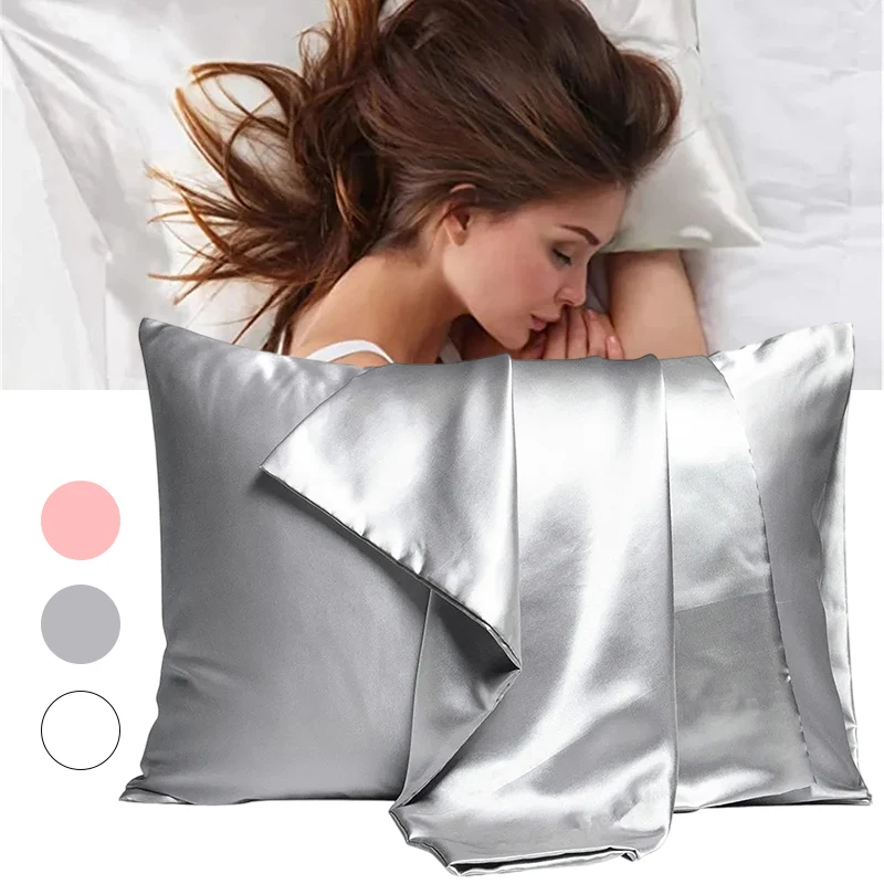 غطاء وسادة جديد من الساتان الح - مراجعة Satin Pillowcase Silk وسعره