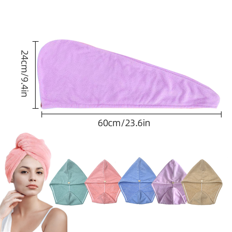 غلاف منشفة شعر من الألياف الدق - مراجعة Hair Turban Towel وسعره