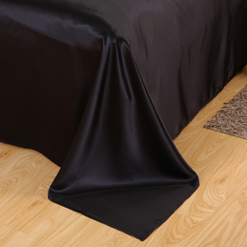 الساتان الأسود طقم سرير مع حاف - مراجعة Satin Pillowcase Silk وسعره